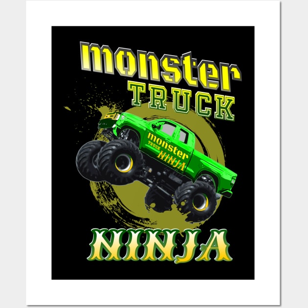 Monster Truck Jam Wall Art by vpgdesigns